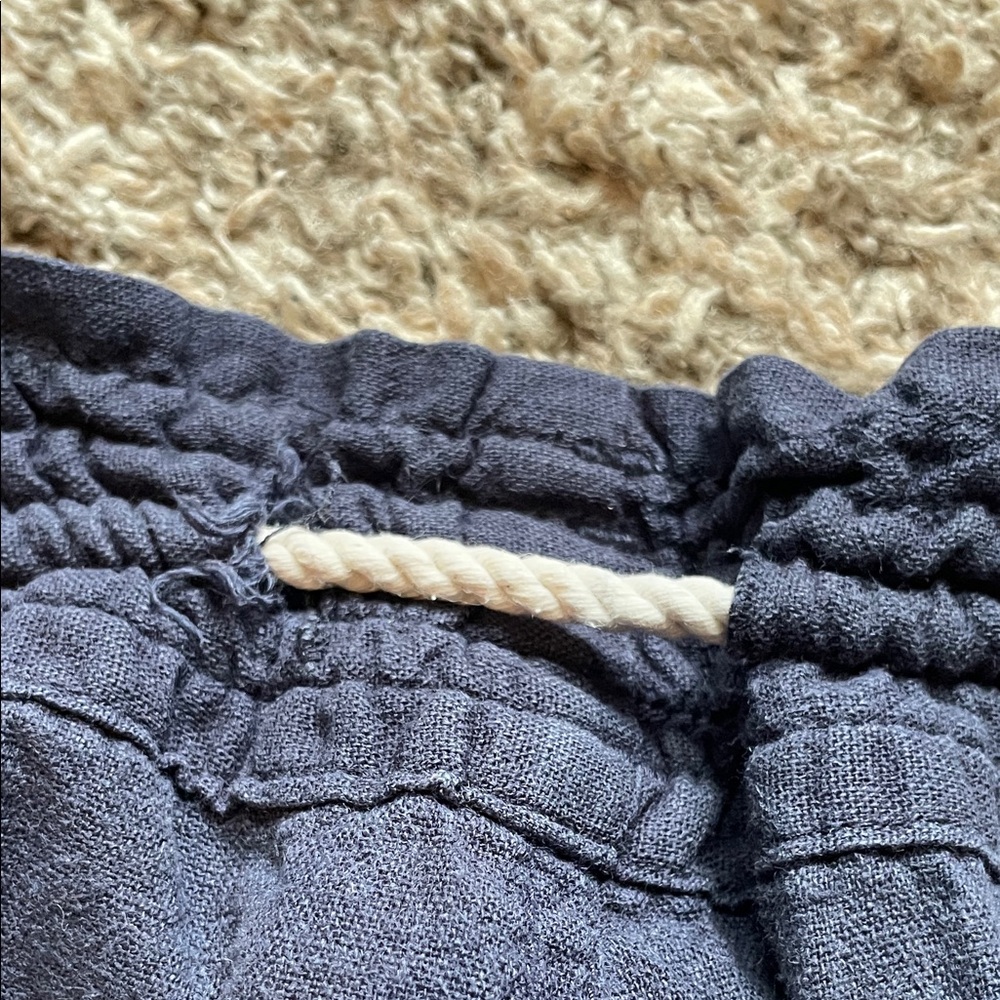 FREE with any purchase ROXY navy Oceanside pull on beach pants L - Picture 6 of 8